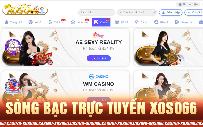 Sòng bạc trực tuyến xoso66